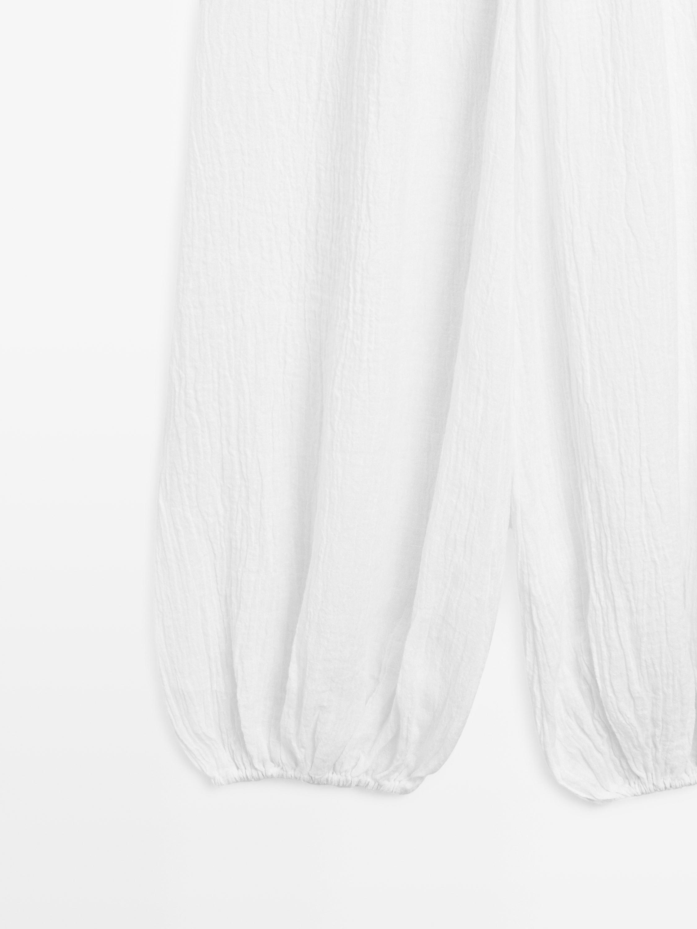 Pantalon bouffant en lin